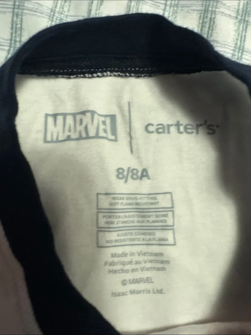 Marvel Avengers size 8 pajamas